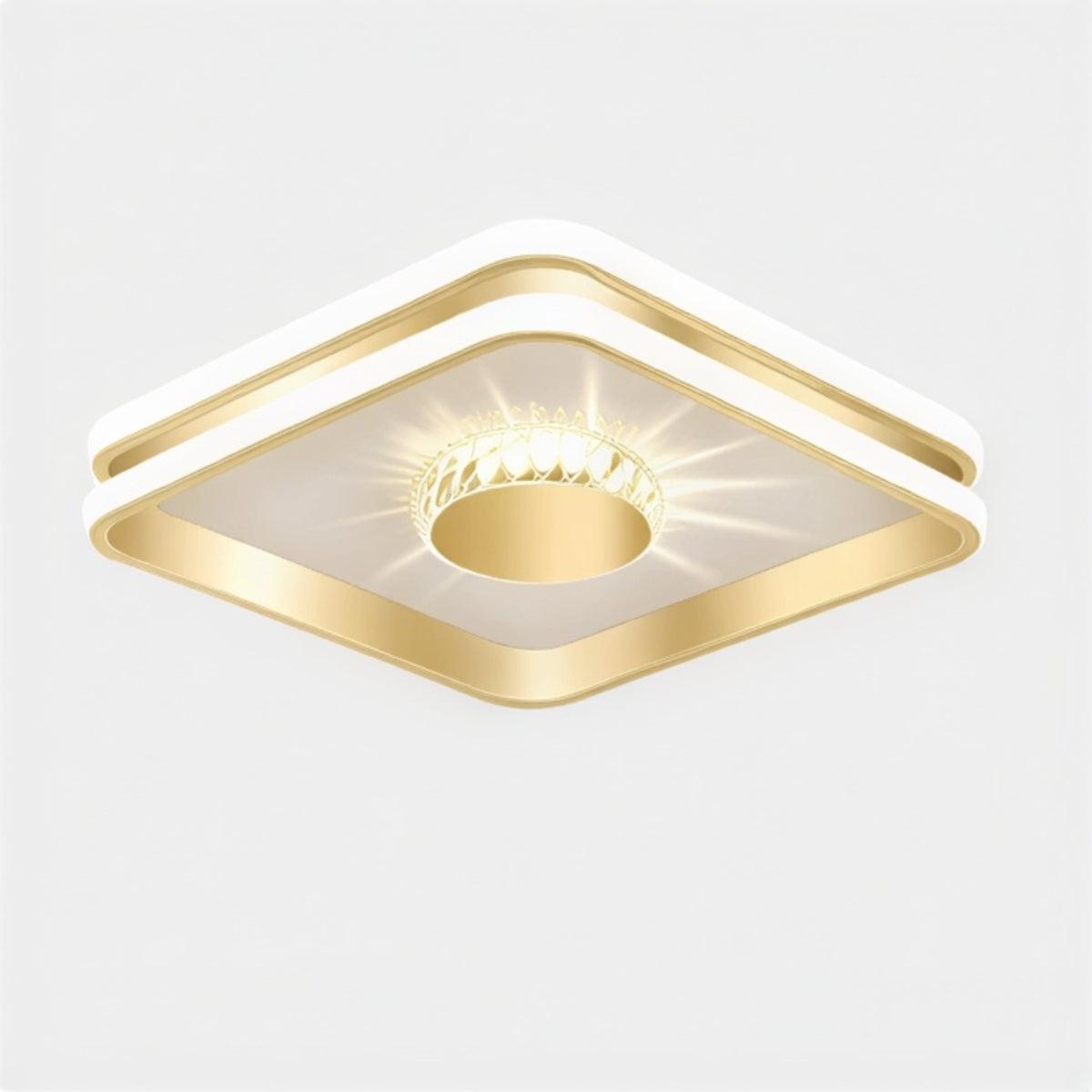 Plafoniera a soffitto LED moderna con dettagli in cristallo K9