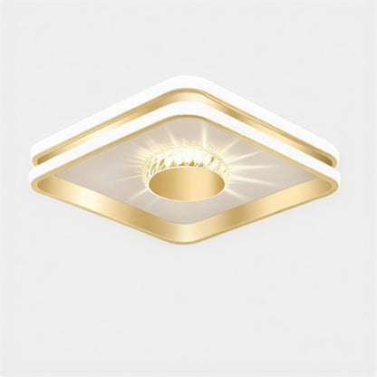 Plafoniera a soffitto LED moderna con dettagli in cristallo K9