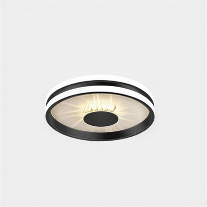 Plafoniera a soffitto LED moderna con dettagli in cristallo K9