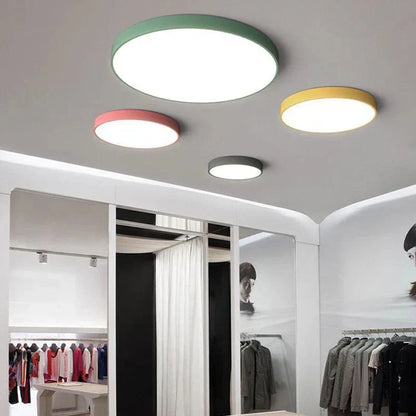 Plafoniera a soffitto LED tonda e sottile minimalista