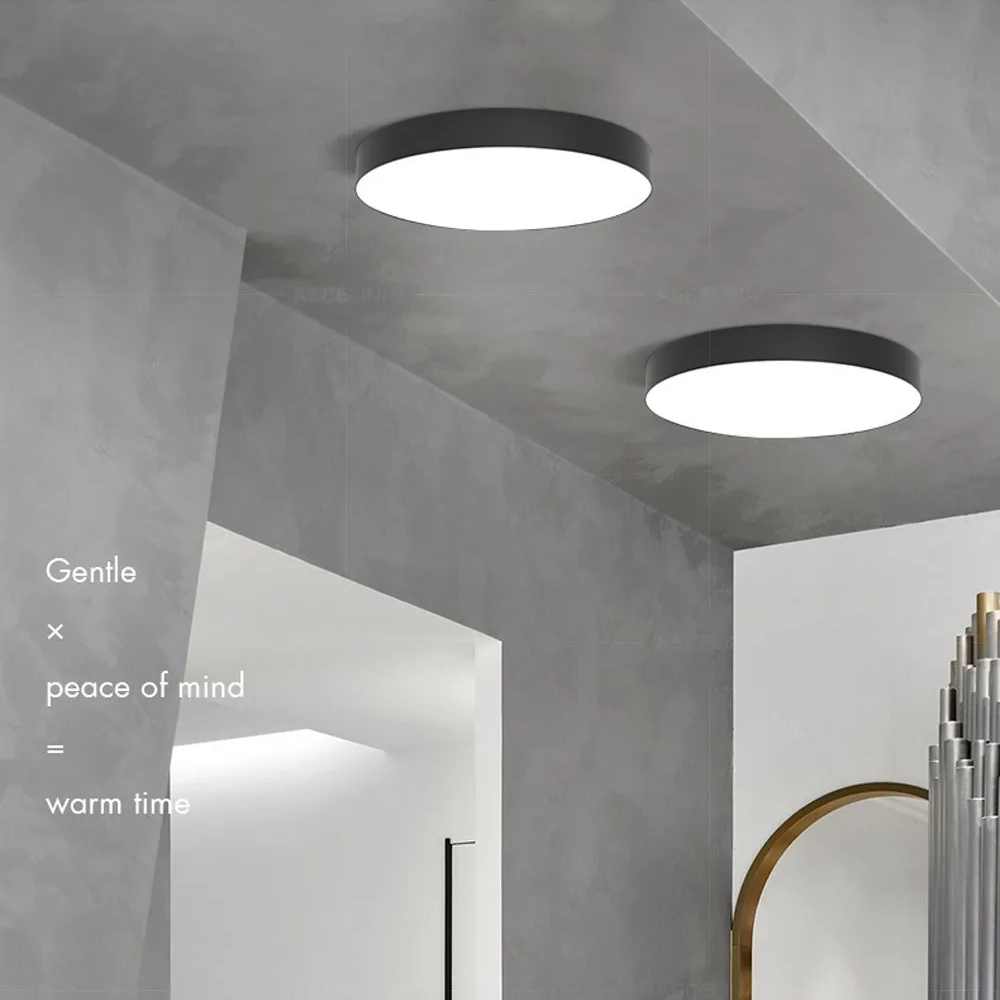 Plafoniera a soffitto LED tonda e sottile minimalista
