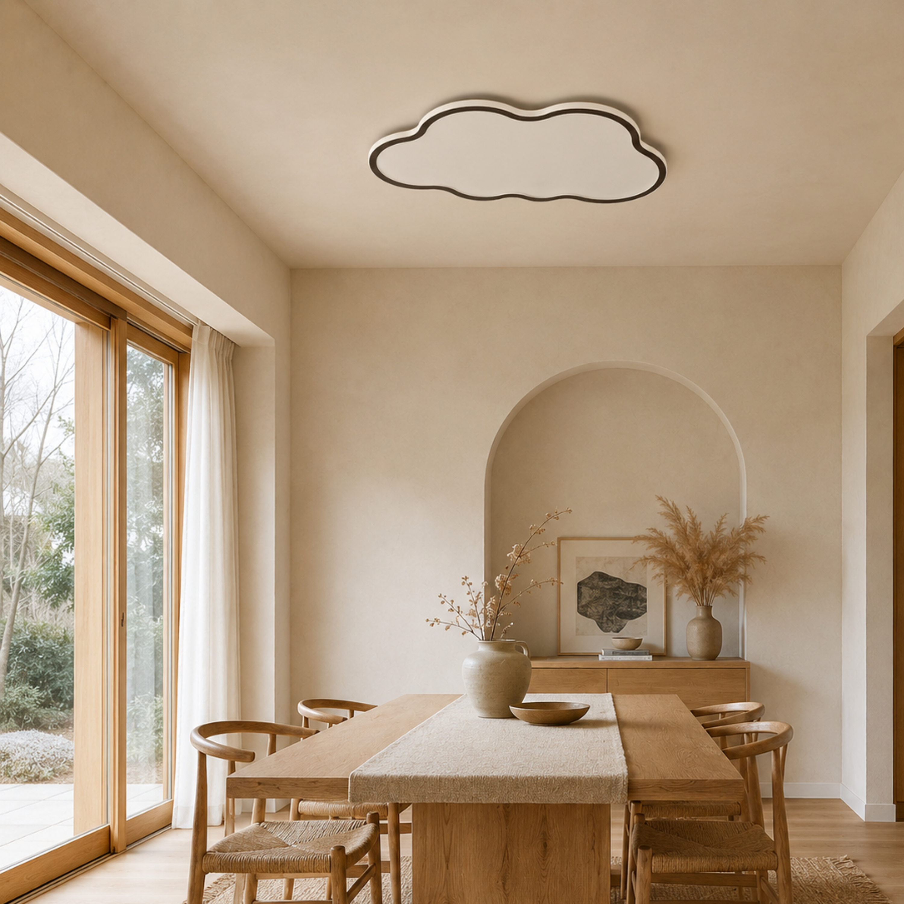 Plafoniera a soffitto moderna a forma di nuvola