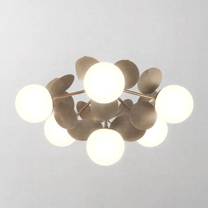 Plafoniera a soffitto moderna con design sferico
