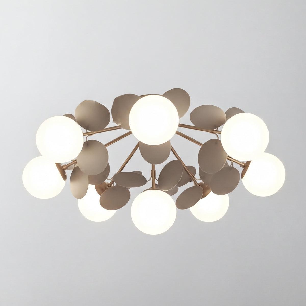 Plafoniera a soffitto moderna con design sferico