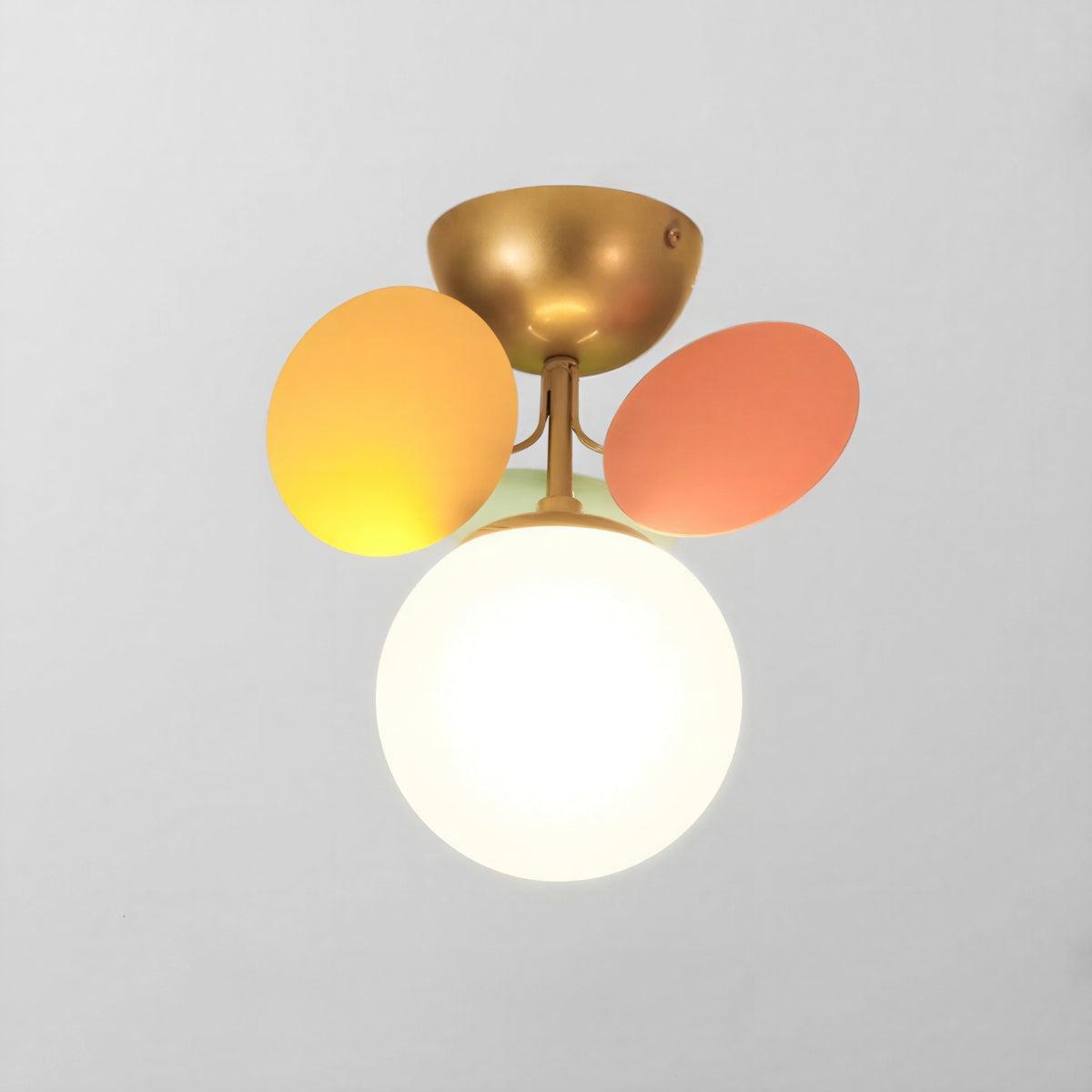 Plafoniera a soffitto moderna con design sferico