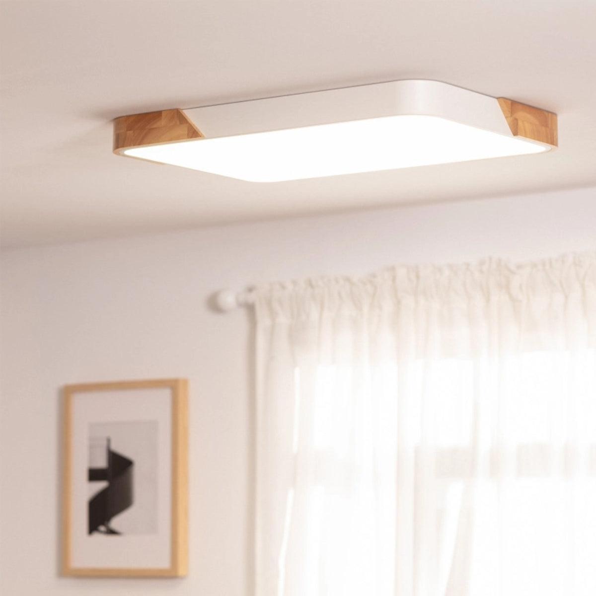 Plafoniera a soffitto quadrata moderna minimalista