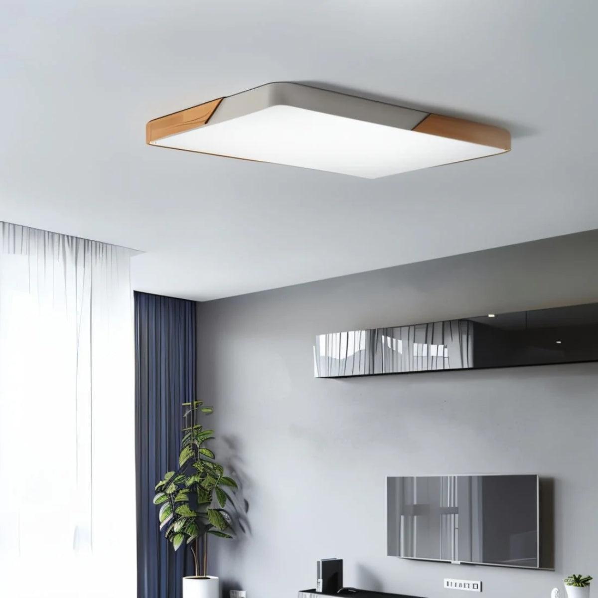 Plafoniera a soffitto quadrata moderna minimalista