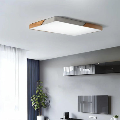 Plafoniera a soffitto quadrata moderna minimalista