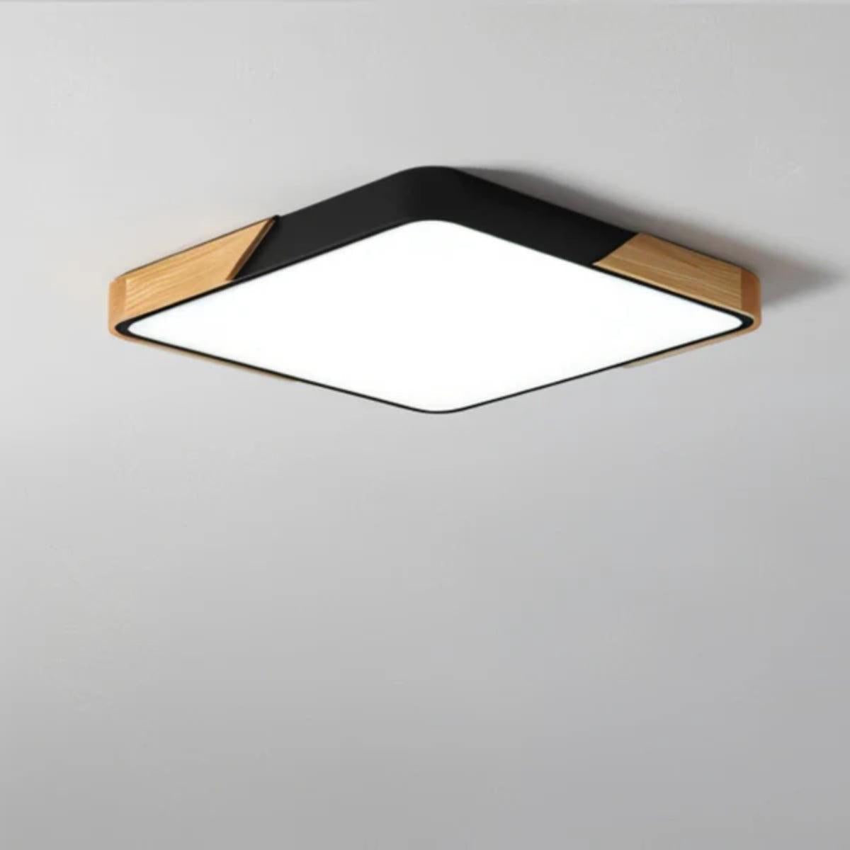 Plafoniera a soffitto quadrata moderna minimalista