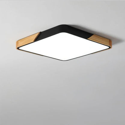 Plafoniera a soffitto quadrata moderna minimalista