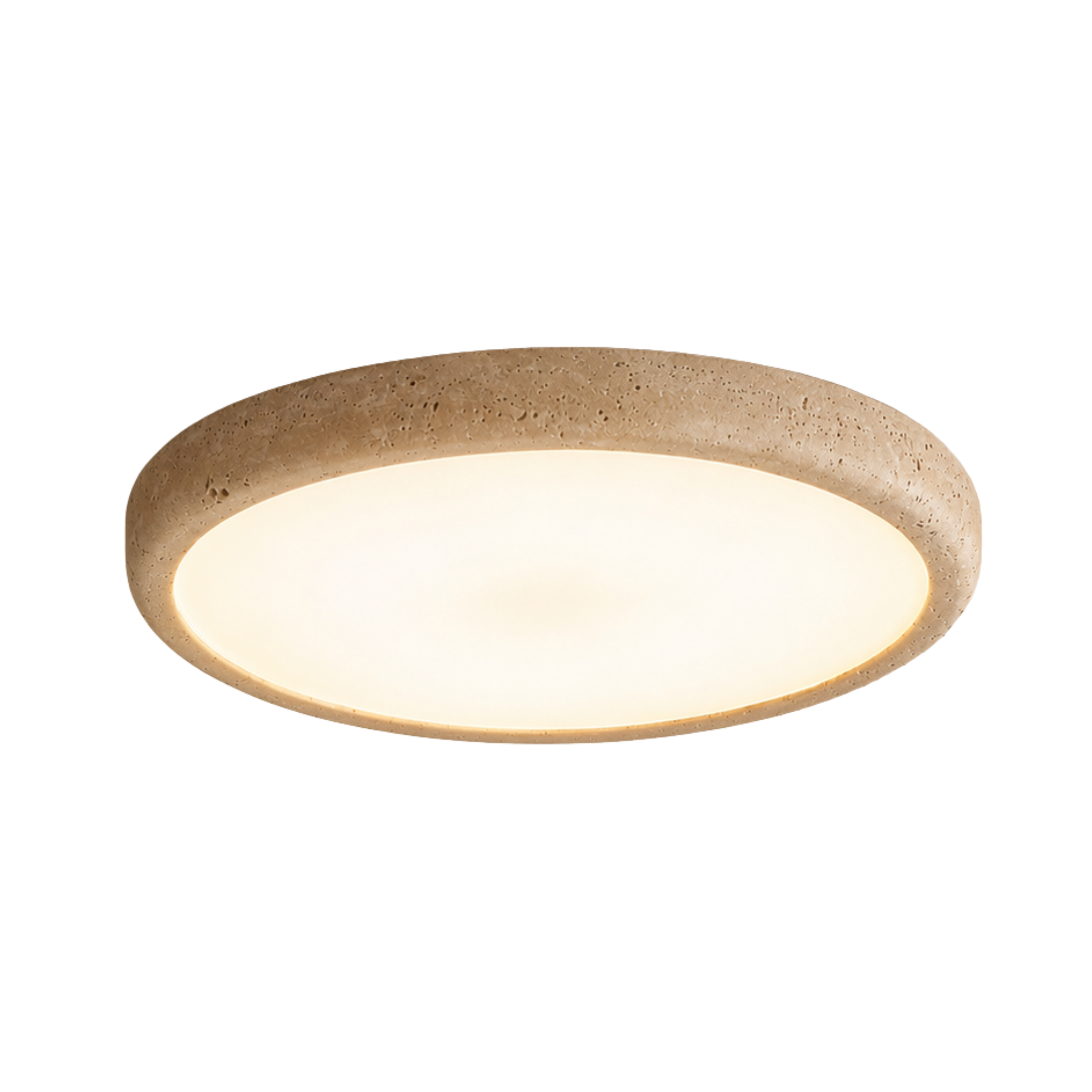Plafoniera a soffitto rotonda effetto marmo in stile wabi sabi