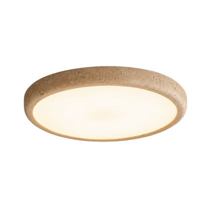 Plafoniera a soffitto rotonda effetto marmo in stile wabi sabi