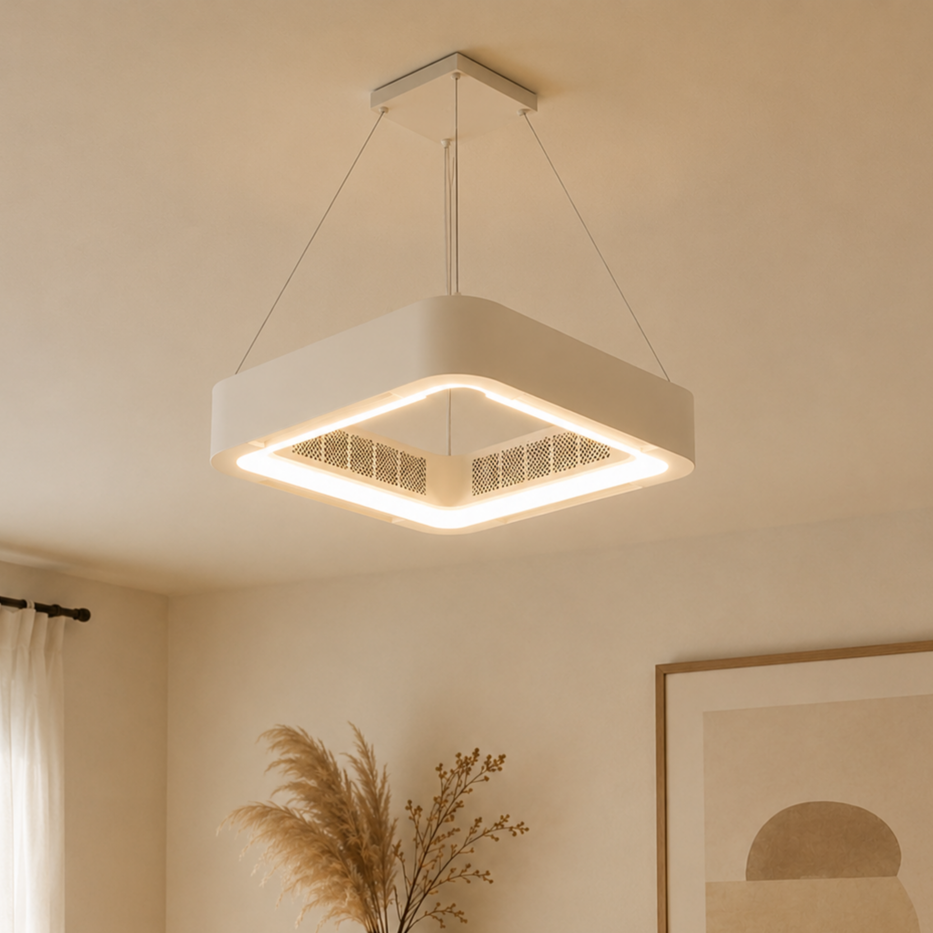 Plafoniera e lampada a sospensione moderna senza ventilatore