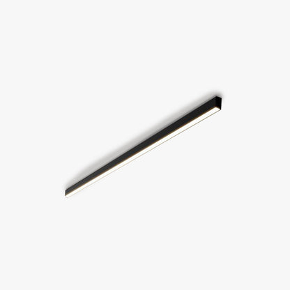 Plafoniera e lampada da parete LED lineare nera minimalista a barra