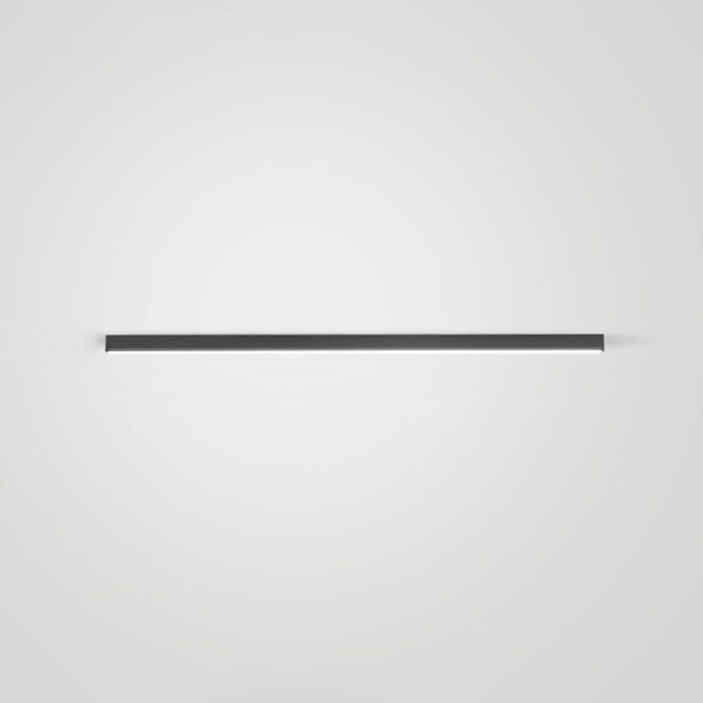 Plafoniera e lampada da parete LED lineare nera minimalista a barra