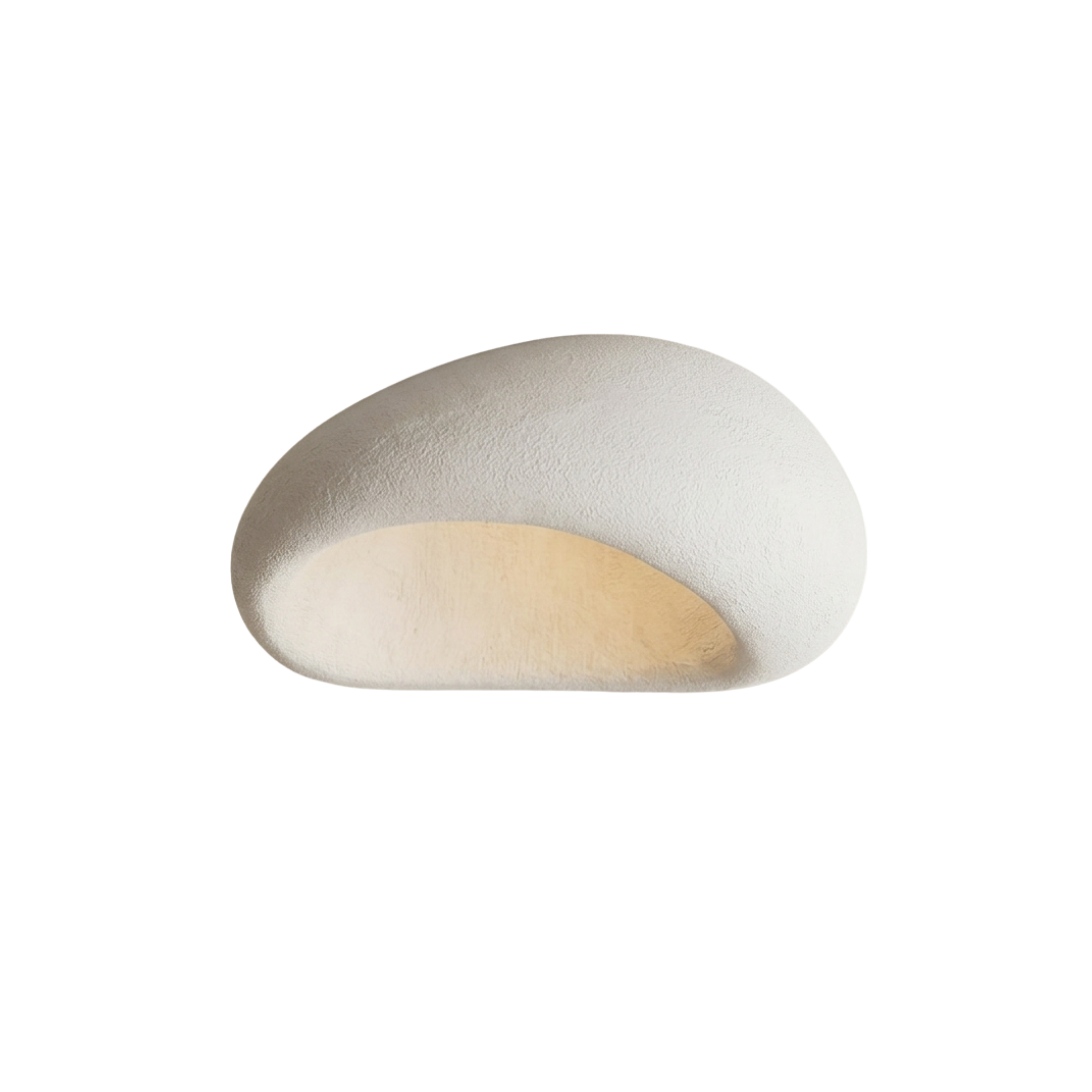 Plafoniera LED a soffitto a forma di ciottolo wabi sabi