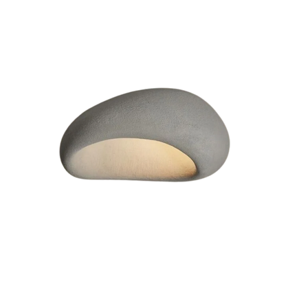 Plafoniera LED a soffitto a forma di ciottolo wabi sabi
