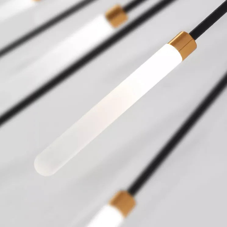 Plafoniera LED a soffitto a spirale effetto fuochi d'artificio nera e oro