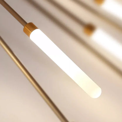 Plafoniera LED a soffitto a spirale effetto fuochi d'artificio nera e oro