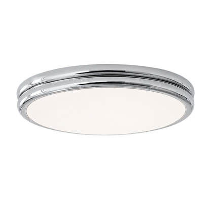 Plafoniera LED a soffitto rotonda moderna con finitura lucida