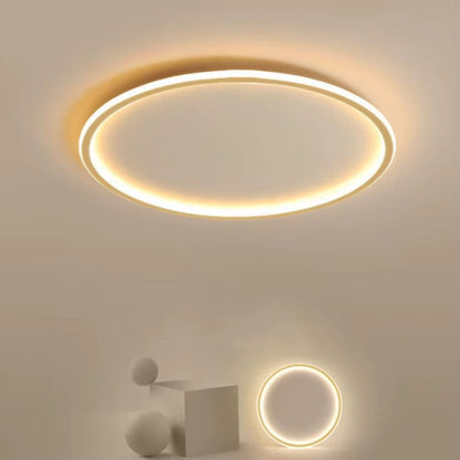 Plafoniera LED ad anello sottile scandinava minimalista, nera, bianca o oro
