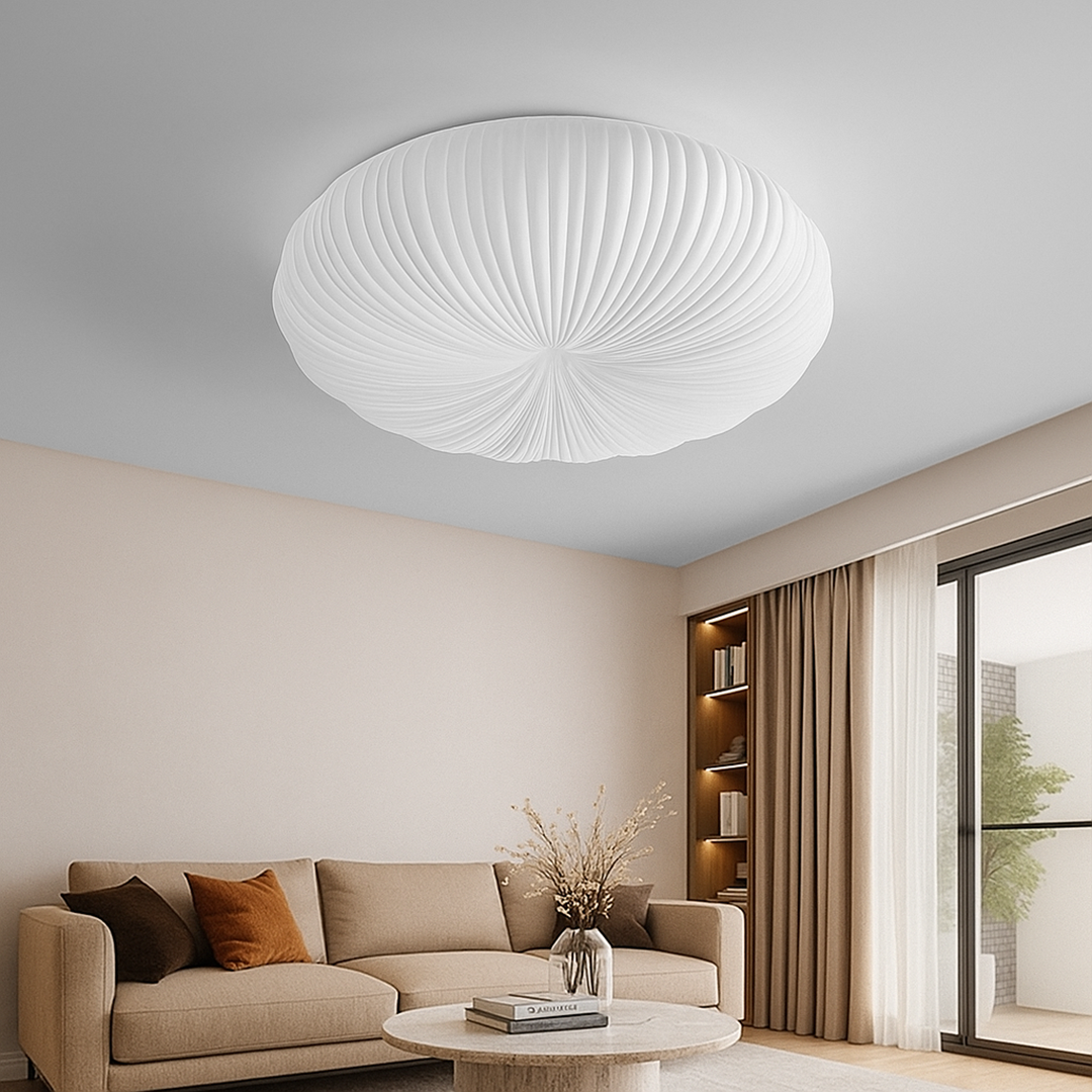 Plafoniera LED dal design artistico in metallo e acrilico per camera da letto