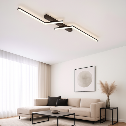 Plafoniera LED lineare dal design minimalista
