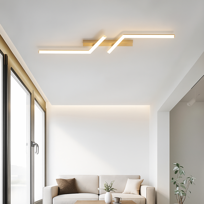 Plafoniera LED lineare dal design minimalista