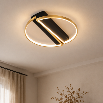 Plafoniera LED moderna geometrica dimmerabile con telecomando
