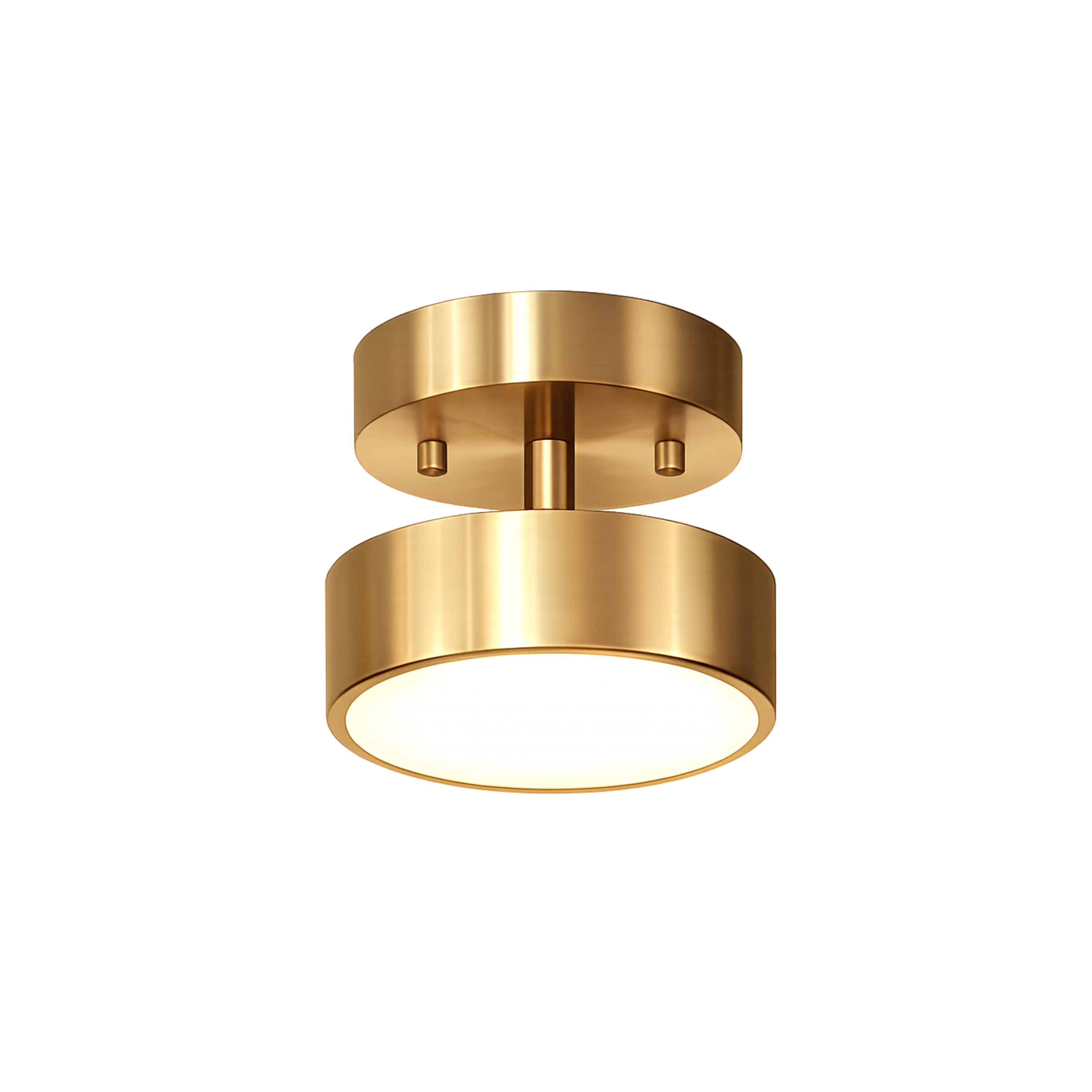Plafoniera LED moderna rotonda color rame in stile nordico