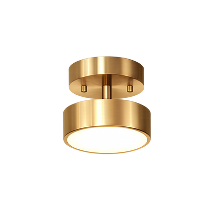 Plafoniera LED moderna rotonda color rame in stile nordico