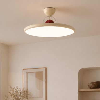 Plafoniera LED nordica piatta e rotonda a forma di disco volante