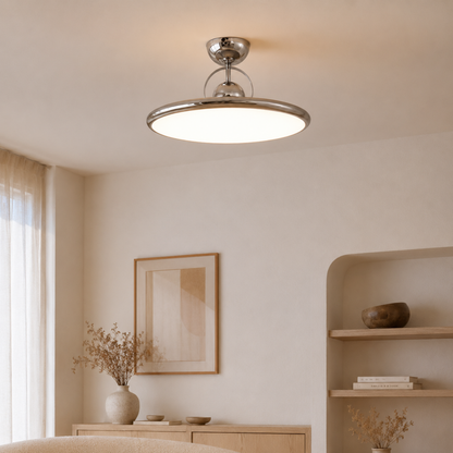 Plafoniera LED nordica piatta e rotonda a forma di disco volante