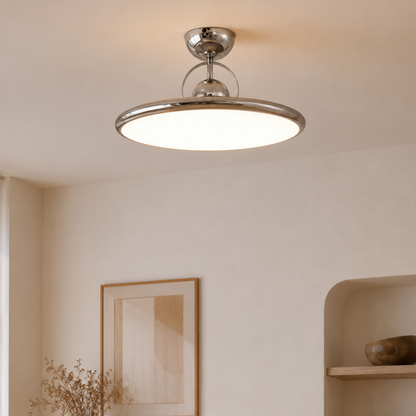 Plafoniera LED nordica piatta e rotonda a forma di disco volante