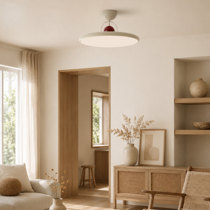 Plafoniera LED nordica piatta e rotonda a forma di disco volante