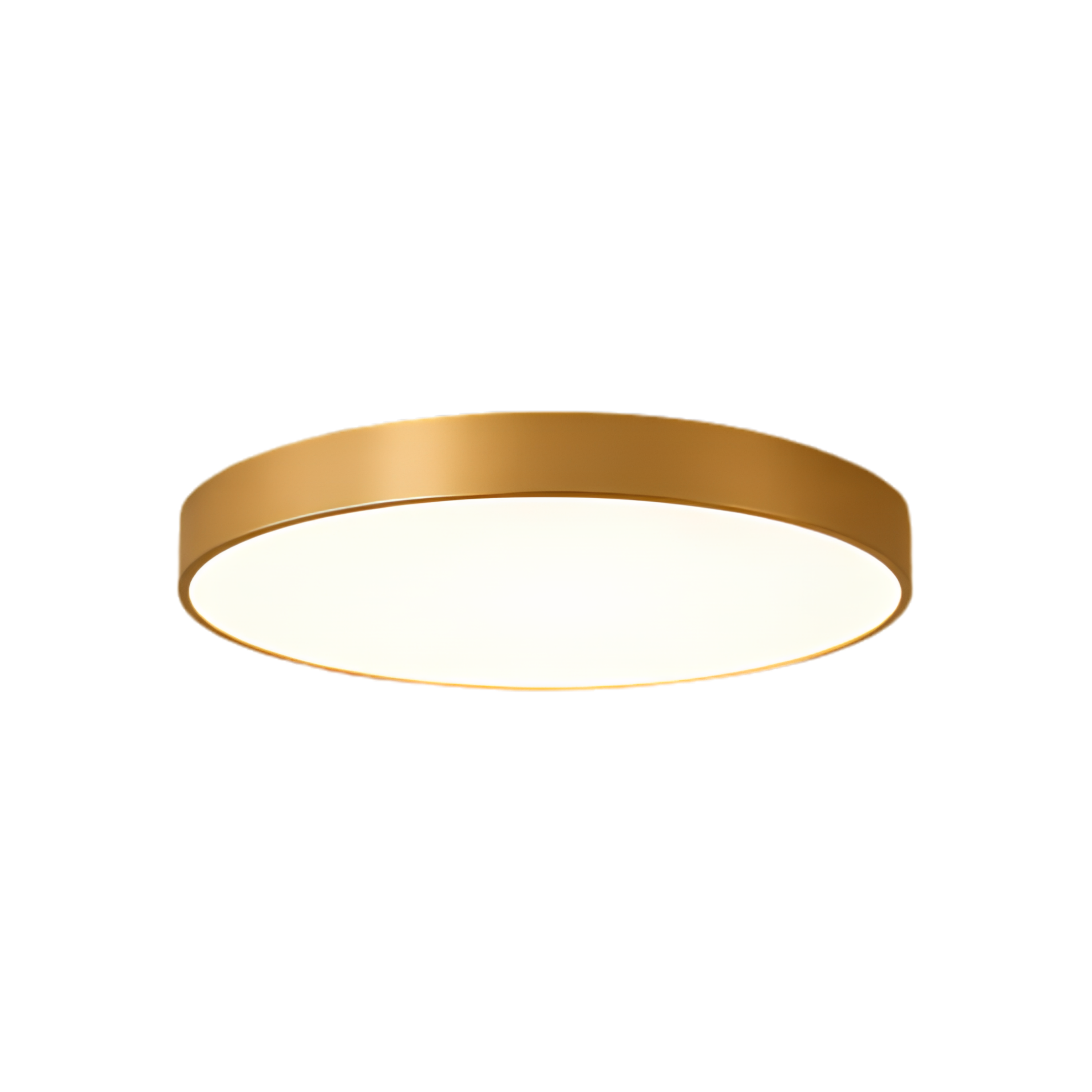 Plafoniera LED rotonda a soffitto oro dal profilo sottile