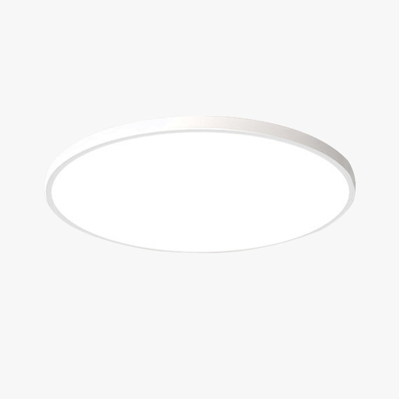 Plafoniera LED rotonda sottile da bagno IP44 in bianco e nero