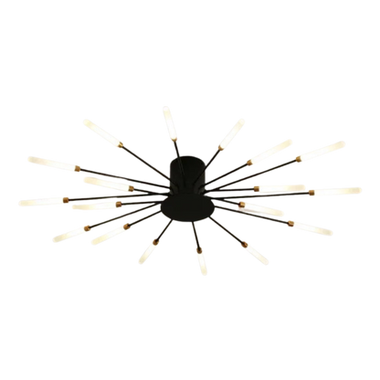 Plafoniera LED sputnik mid century con bracci a ramo regolabili