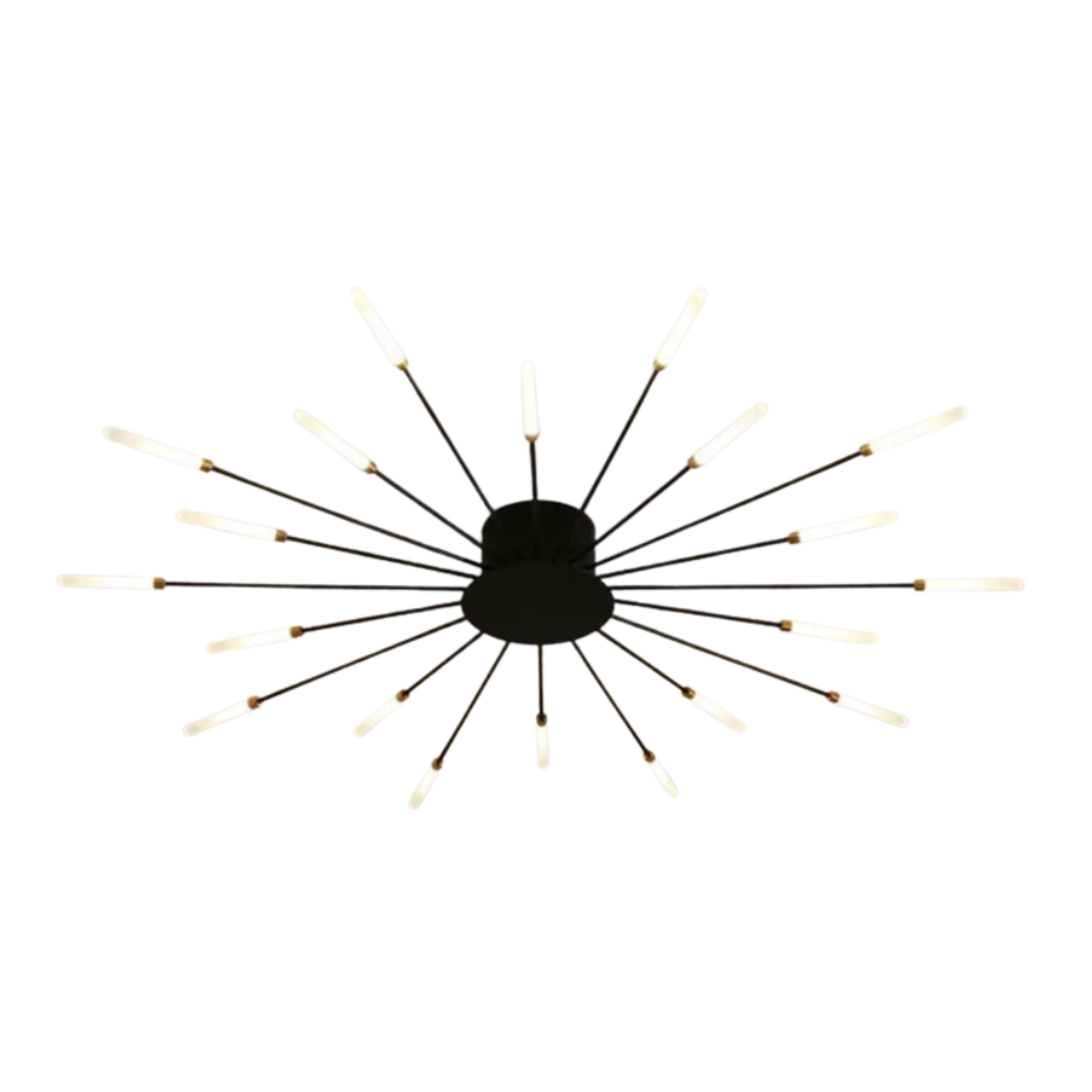 Plafoniera LED sputnik mid century con bracci a ramo regolabili