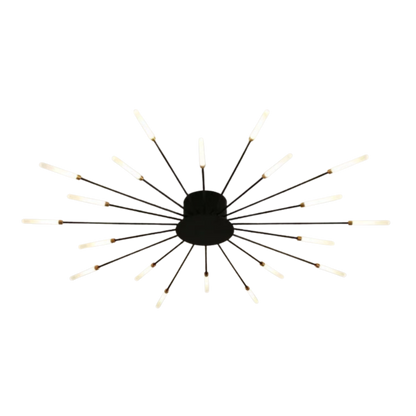 Plafoniera LED sputnik mid century con bracci a ramo regolabili