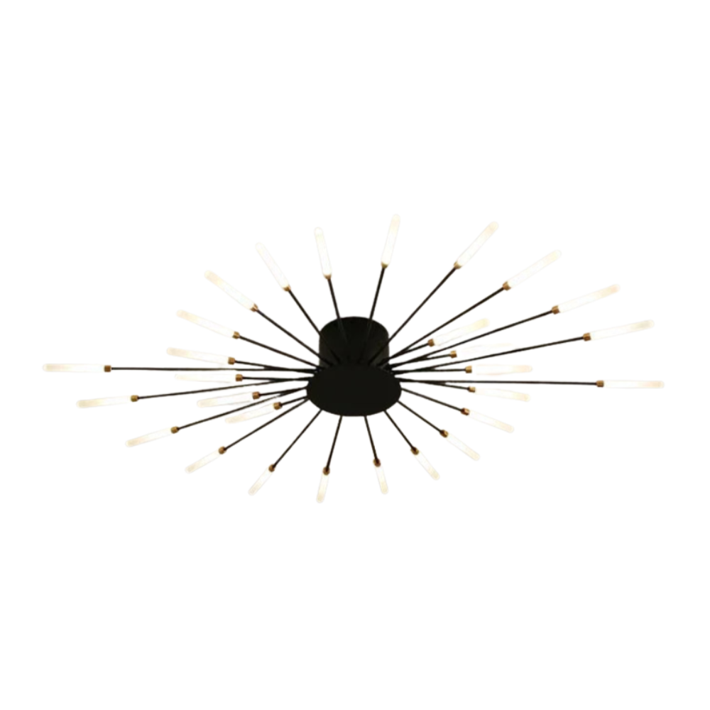 Plafoniera LED sputnik mid century con bracci a ramo regolabili