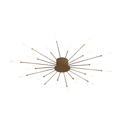 Plafoniera LED sputnik mid century con bracci a ramo regolabili