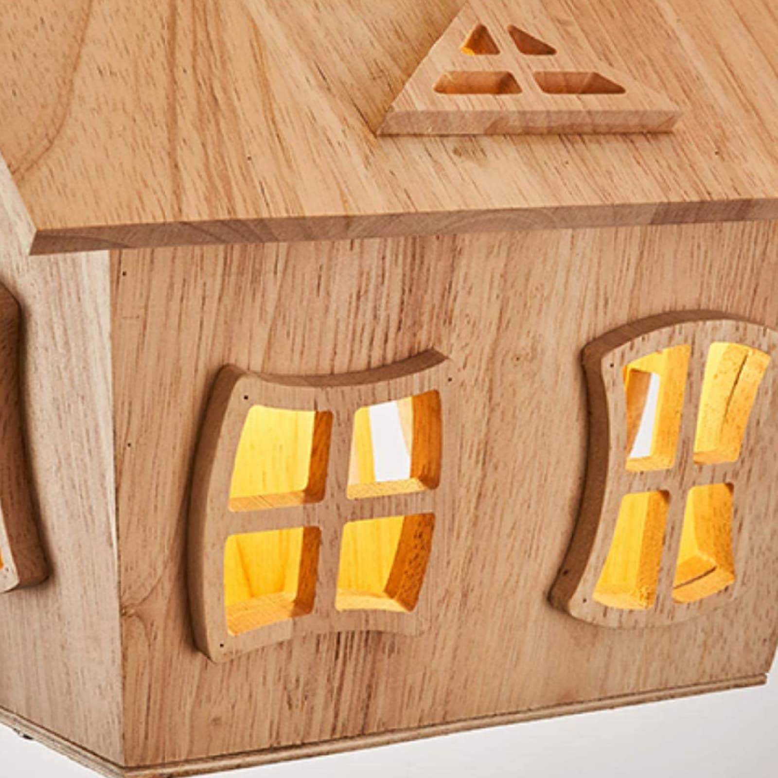 Plafoniera per cameretta con palloncini colorati e casetta in legno e acrilico