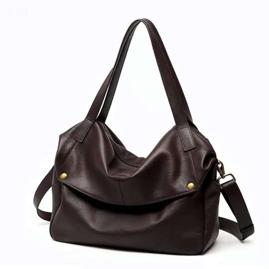 Quirina borsa a spalla donna in pelle con zip e tracolla, foto 10