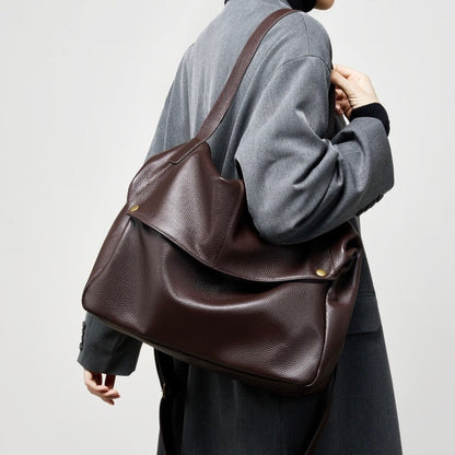 Quirina borsa a spalla donna in pelle con zip e tracolla, foto 2
