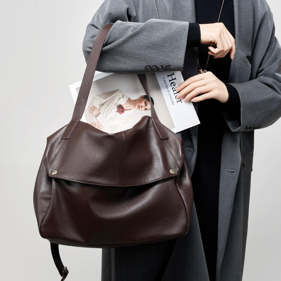 Quirina borsa a spalla donna in pelle con zip e tracolla, foto 6