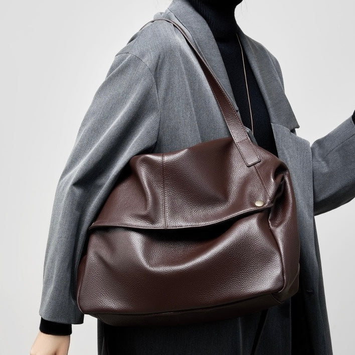 Quirina borsa a spalla donna in pelle con zip e tracolla, foto 7