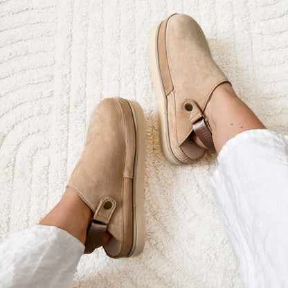 Rachele mules donna con plateau e cinturino regolabile, foto 2