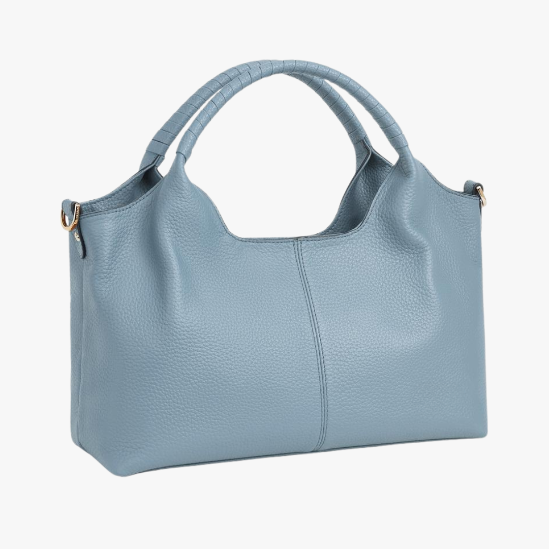 Redenta borsa a mano donna con manici tondi e cucitura centrale, foto 2