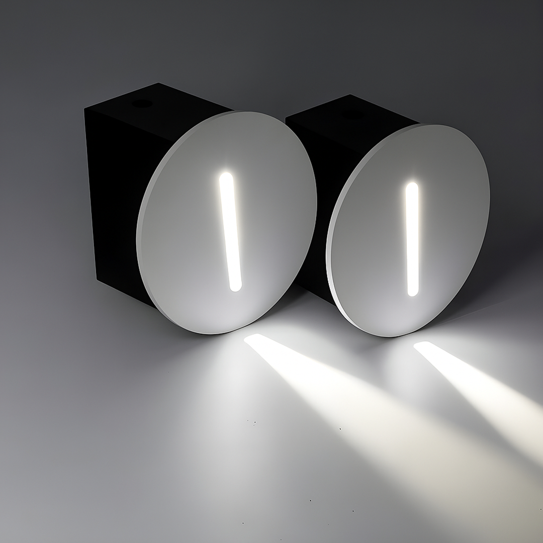 Segnapasso LED da incasso per scale con sensore di movimento